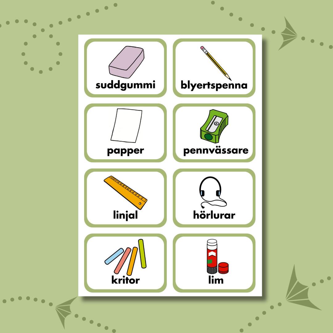 Pärmbilden för Bildstöd för olika föremål i klassen