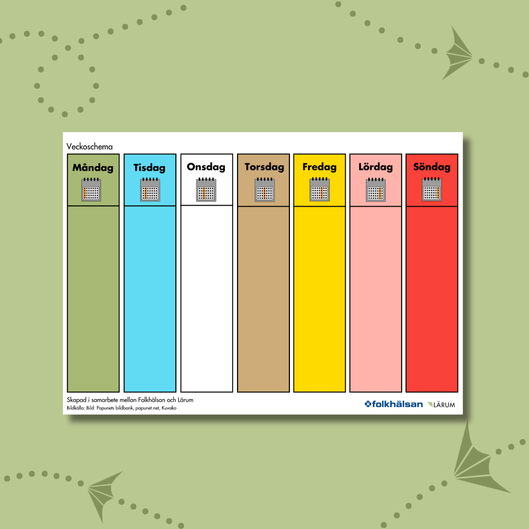 Pärmbilden för Veckoschema